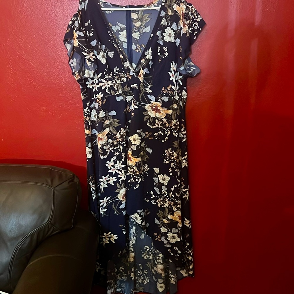 SHEIN flower dress plus size 3x